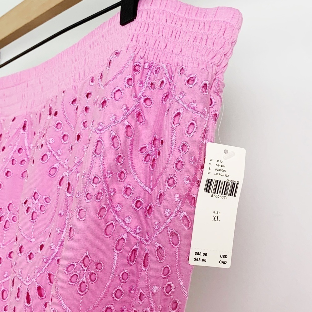 NWT Anthropologie Dasha Eyelet Tube Top In Lilac Pink - Picture 6 of 7